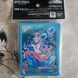 Bandai Shirahoshi One Piece Card Game Official Limited Card Sleeves 70 Pack - Image 1