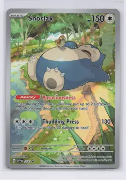 Snorlax 051 SV Scarlet & Violet Promo Card Full Art Holo Illustration Rare NM - Image 1