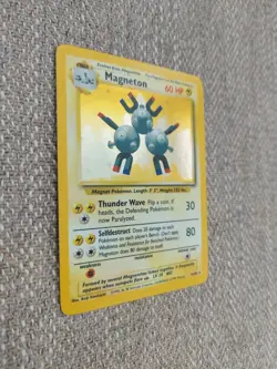 Pokemon TCG Magneton Holo Rare Vintage Card Base Set 9/102 LP - Image 2