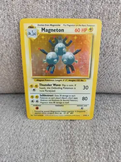 Pokemon TCG Magneton Holo Rare Vintage Card Base Set 9/102 LP - Image 4