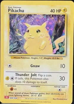 Pikachu 008/034 CLC Holo Promo Pokemon TCG Classic Collection Card NM - Image 1