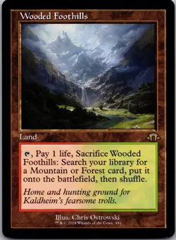 Wooded Foothills (Retro Frame) R Modern Horizons 3 441 NM - Image 1