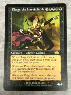 Phage the Untouchable #78 Regular Legions LGN Magic MTG - Image 1