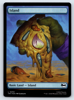 Island Full Art Pizza FOIL - TMNT Ninja Turtles - MTG - Image 1