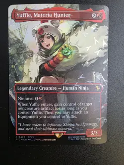 MTG -Yuffie, Materia Hunter 470 (Borderless) (Chocobo Track Foil) Final Fantasy - Image 2