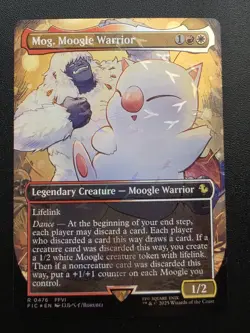 Mog, Moogle Warrior (Borderless) (Chocobo Track Foil) Final Fantasy NM JL - Image 1