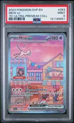 2023 Pokemon SV Black Star Promo Mew EX 151 UPC SWSH053 PSA 9 Mint - Image 1