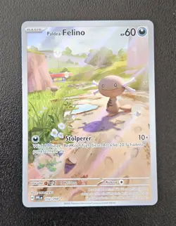 Pokemon Paldea-Felino 102/094 Illustration Rare Fatale Flammen Deutsch NM #1 - Image 1