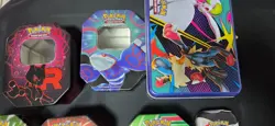 Pokemon TCG Tins Empty Mini Tins Bundle pocket binders job a lot - Image 4