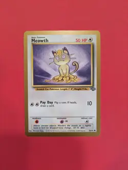 Pokemon TCG. Meowth Gold Border Promo. Jungle 56/64. Near Mint. - Image 1