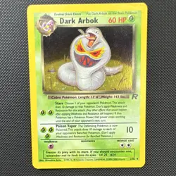 Pokemon Dark Arbok 2/82 Team Rocket 2000 60 HP Holo Rare Holo English - Image 1