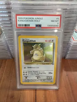 1999 POKEMON JUNGLE #5 KANGASKHAN-HOLO PSA 8 - Image 1