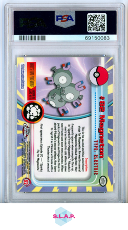 MAGNETON POKEMON 82 2000 TOPPS CHROME POKEMON T.V. CHROME ENGLISH PSA 10 - Image 2