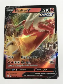 Pokemon TCG Chilling Reign 020/198 - Blaziken V - Ultra Rare - NM - Image 4