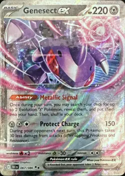 Pokemon TCG Genesect ex 067/086 SV: Black Bolt Double Rare - Image 1