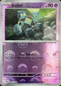 Pokemon TCG Golett (Poke Ball Pattern) 042/086 SV: Black Bolt Common - Image 1