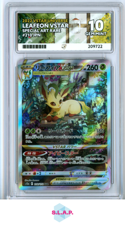 LEAFEON POKEMON 210/172 2022 VSTR UNIVERSE SPECI4L ART RARE JAP GRADING ACE 10 - Image 1