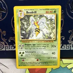 1999 Pokemon Base Set Beedrill 17/102 Italian Rare WOTC LP - Image 1