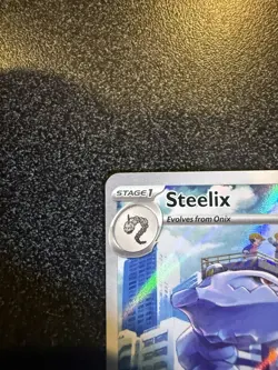 STEELIX 2023 POKEMON PARADOX RIFT ILLUSTRATION RARE 208/182 Q5276 - Image 2
