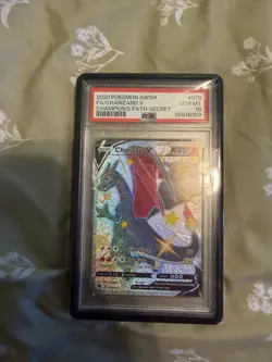 Pokemon 2020 Charizard V 079/073 Full Art SR Champion's Path GEM MINT PSA 10 - Image 1
