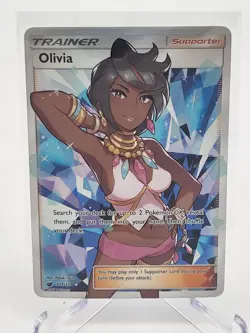 Pokemon SM - Crimson Invasion #111/111 Olivia (Full Art) Near Mint (NM) - Image 1