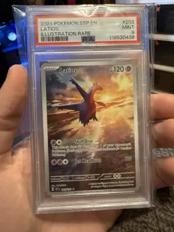 2024 Pokemon Surging Sparks Latinos Illustrations Rare 203/191 PSA 9 - Image 1