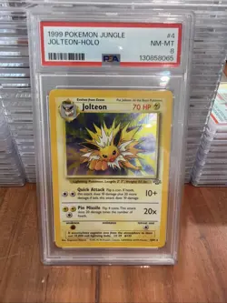 1999 Pokemon, Jolteon 20/64 Jungle Regular, Non Holo PSA 8 - Image 2