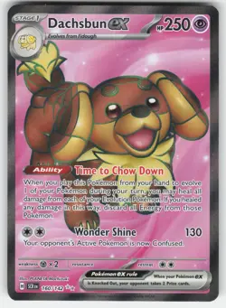 Dachsbun ex 160/142 Ultra Rare Stellar Crown Pokemon LP - Image 1