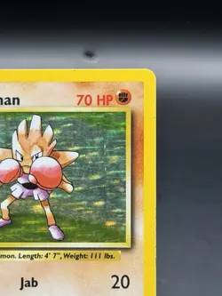 Hitmonchan 7/102 Pokemon Base Set Unlimited Holo Rare (MP) - Image 3