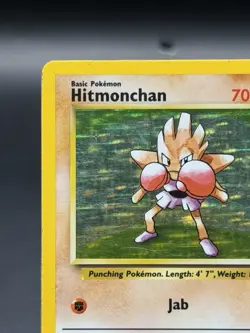 Hitmonchan 7/102 Pokemon Base Set Unlimited Holo Rare (MP) - Image 4