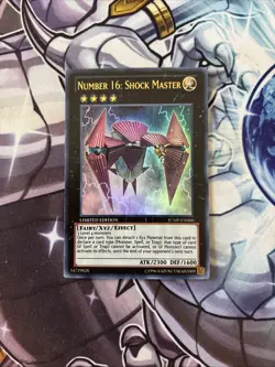 (YCL) NUMBER 16: SHOCK MASTER ULTRA RARE MAGAZINE PROMO JUMP-EN060 YUGIOH! VLP - Image 1
