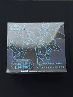 Pokemon TCG Phantasmal Flames Pokemon Center ETB Elite Trainer Box Ripped Seal - Image 1