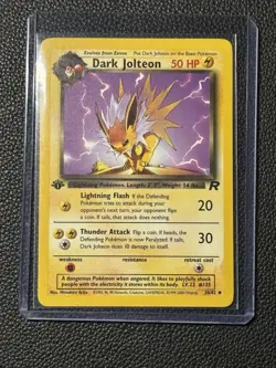 Pokemon- Dark Jolteon Dunkles Blitza Team Rocket German 38/82 Uncommon 1st ed - Image 1
