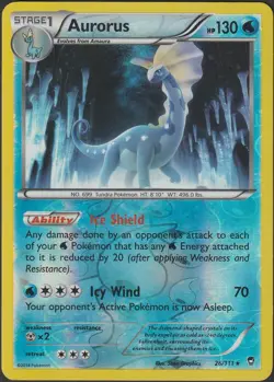 Aurorus 26/111 XY - Furious Fists Reverse Holo Pokemon TCG LP - Image 1