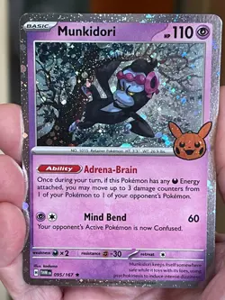 POKEMON MUNKIDORI 095/167 UNCOMMON COSMOS HOLO TRICK OR TRADE PROMO NM - Image 1