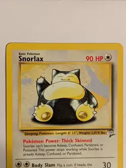 Pokemon TCG Snorlax 30/130 Base Set 2 Non Holo Rare LP - Image 2