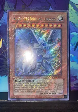 Blue-Eyes Shining Dragon RP02-EN096 FOIL BLEED Secret Rare YUGIOH - Image 1