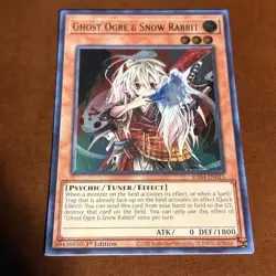 *** GHOST OGRE & SNOW RABBIT *** 1ST EDITION ULTRA RARE DUPO-EN075 YUGIOH! - Image 1
