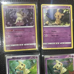 Pokemon Cards Mimikyu Bundle cards x9. LP - Image 2