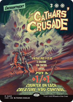 MTG Innistrad Remastered Cathars Crusade 483 NON FOIL SHOWCASE Near Mint/Mint - Image 1