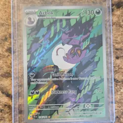 Pokemon TCG Arbok TEF EN 176/162 Holo Creature Card Dark Type 2024 English - Image 3