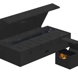 ULTIMATE GUARD SUPERHIVE BLACK MONOCOLOR XENOSKIN 550+ CASE Card Storage Box ccg - Image 5