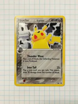 Pikachu Delta Species 035 Nintendo 2006 Holo Promo 40 HP Iron Tail Pokemon Card - Image 1