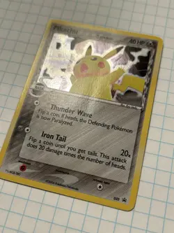 Pikachu Delta Species 035 Nintendo 2006 Holo Promo 40 HP Iron Tail Pokemon Card - Image 3