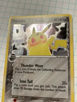 Pikachu Delta Species 035 Nintendo 2006 Holo Promo 40 HP Iron Tail Pokemon Card - Image 5