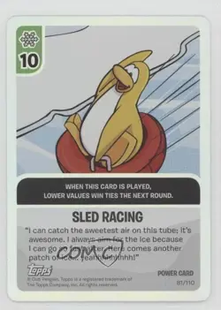2008 Club Penguin Trading Card Game Sled Racing #81 - Image 1
