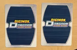 2 Digimon D-Tector EXVEEMON Cards 2002 Bandai, DT-39 Champion, 8D50N - Image 2