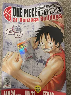 Bandai Namco One Piece Card Game College Basketball Promo Pack Monkey D. Luffy - Image 1