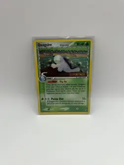 Quagsire 21/101 Stamped Pokemon Card EX Dragon Frontiers Reverse Holo Rare - Image 1