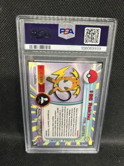 Raichu #26 - 2000 Topps Chrome TV Pokemon Card - Sparkle - PSA 8 NM-MT - Image 2